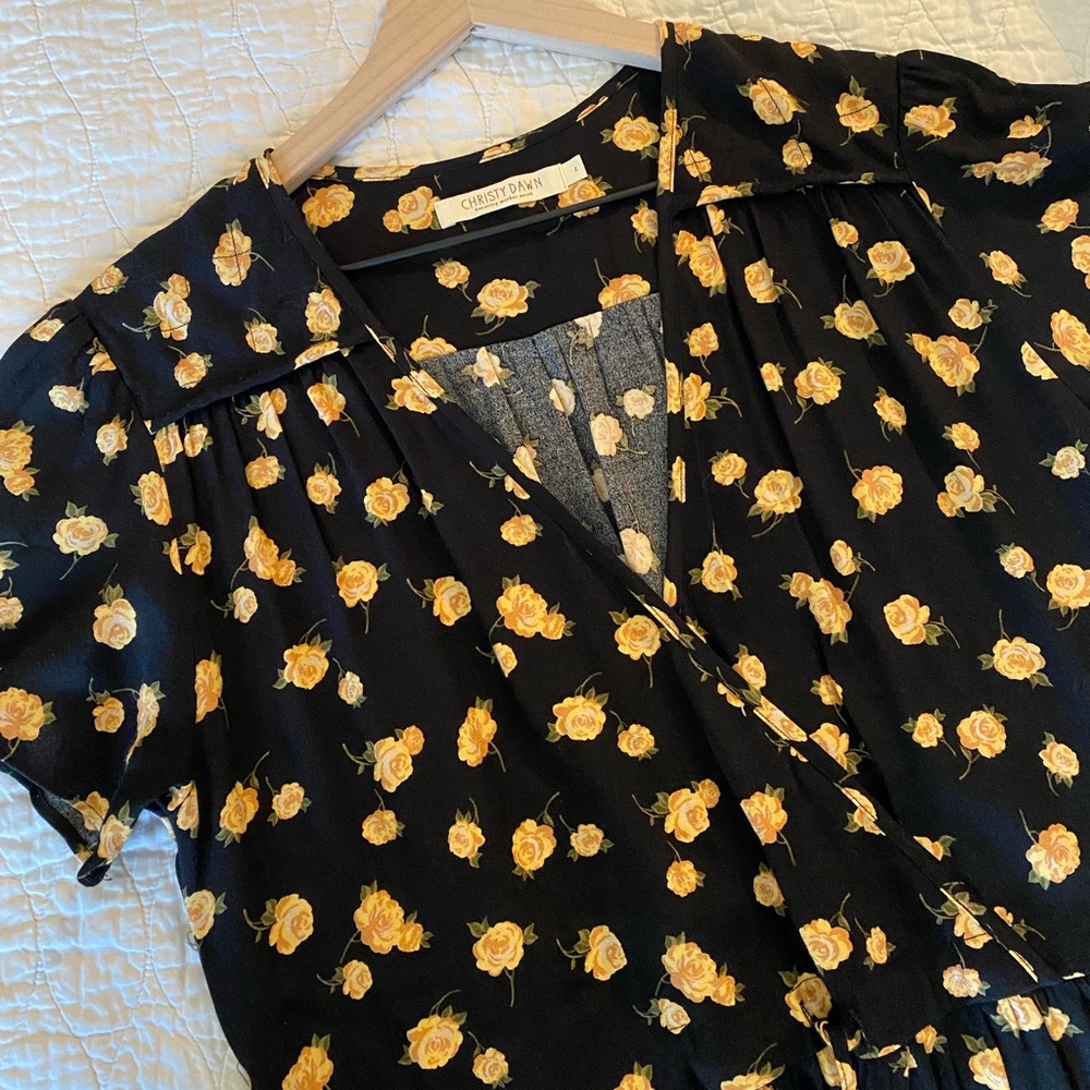 Christy Dawn "Dawn" Dress in Raven Rosebud size Large